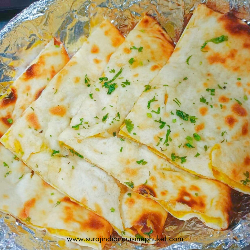 Mixed Vegetable Stuffed Naan Suraj Indian Cuisine